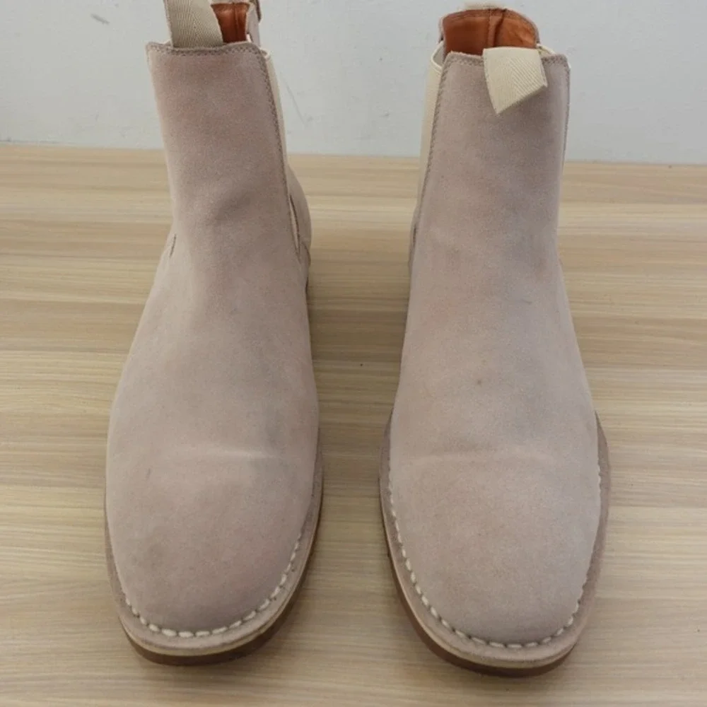 Beige Chelsea Ankle Boots Mens 11 Tan Suede Indie‎ Sleaze VINTAGE FOUNDRY CO